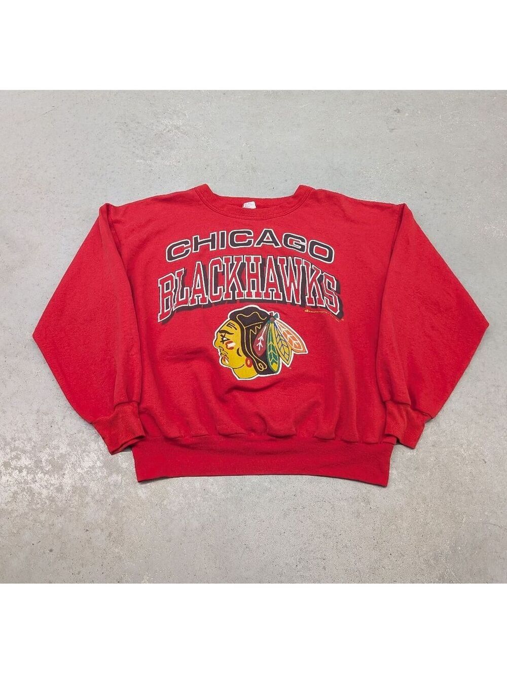 Vintage 90s Chicago Blackhawks NHL Bulletin Sweater